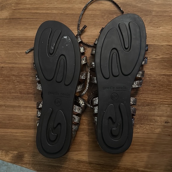 Gentle Souls Gold Sandals - Picture 2 of 2